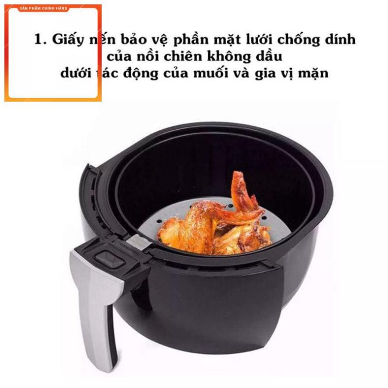 Set 100 tờ giấy nến lót nồi chiên không dầu, giấy nến làm bánh