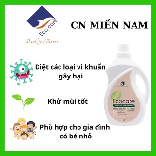 Nước Lau Sàn Sả Chanh/ Quế Ecocare Hữu Cơ Bồ Hòn Đuổi Muỗi, Kháng Khuẩn Chai 4000ml