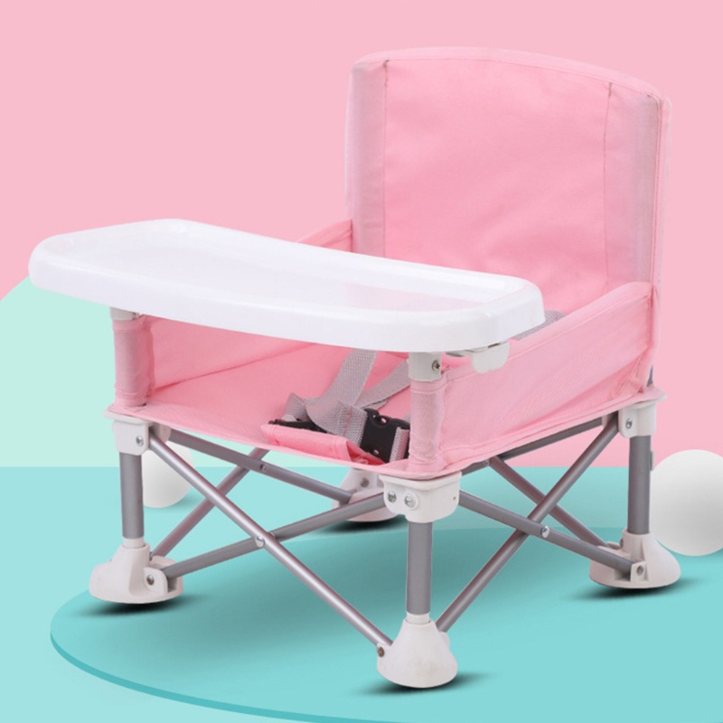 Ghế Ngồi Ăn Có Khay Và Dây Đeo Di Động Có Thể Gập Gọn Cho Bé