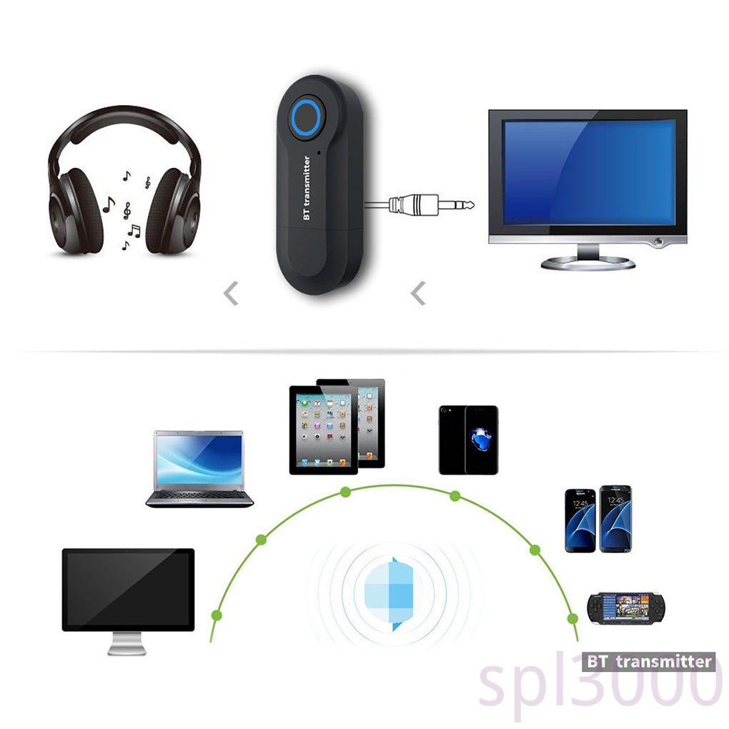Thiết bị truyền phát chuyển đổi âm thanh stereo không dây USB Bluetooth TV cho laptop máy tính 3.5mm