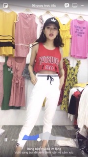 Áo tanktop croptop Houston