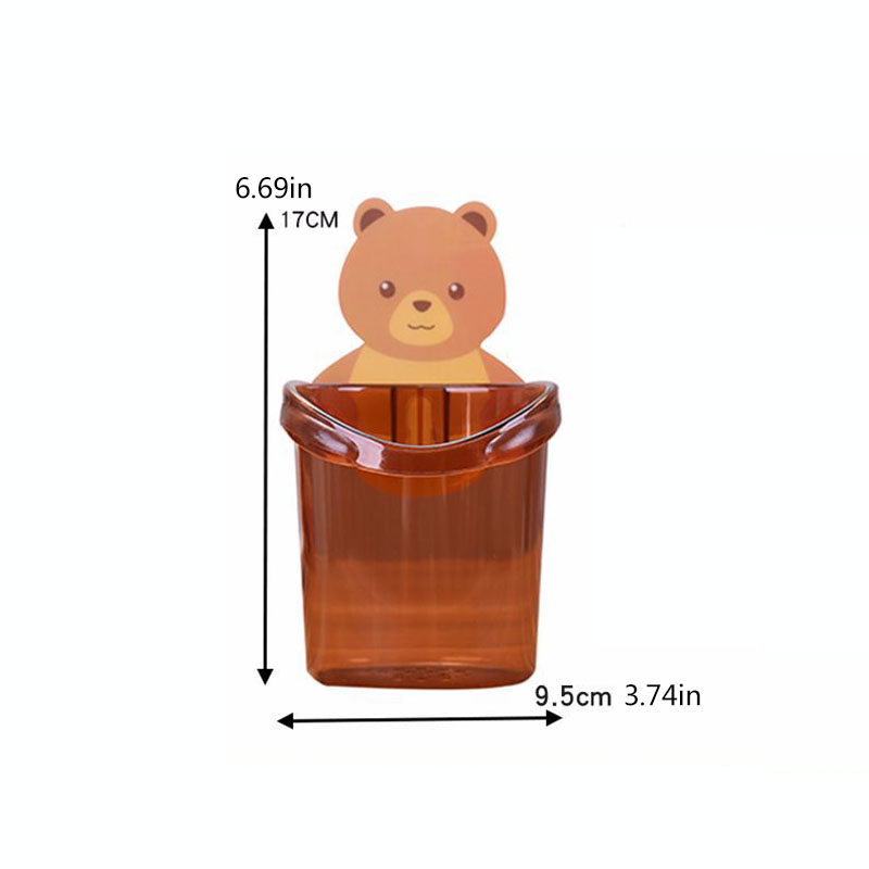 Giá Đỡ Bàn Chải Đánh Răng / Cốc Súc Miệng Tự Dính Gắn Tường Tiện Lợi