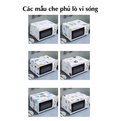 [ MẪU MỚI] Tấm Phủ Bảo Vệ Lò Vi Sóng Cao Cấp Chất Liệu PE Chống Thấm Nước 88311 Korea Store 88