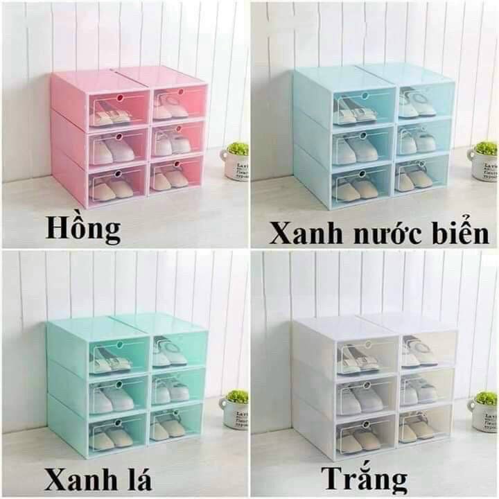 Hộp Đựng Giày Dép Làm Bằng Nhựa Cứng Trong Suốt Size Lớn Chịu Lực Tốt