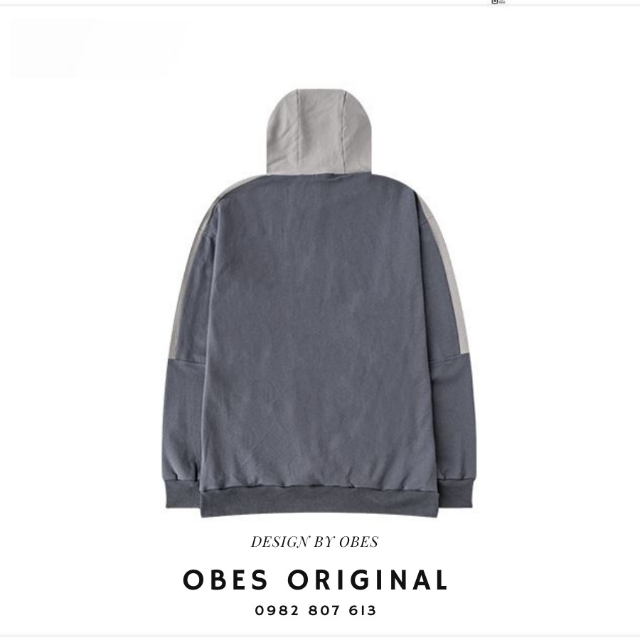 [OBES] Áo hoodie 2 màu tím+xám | BigBuy360 - bigbuy360.vn