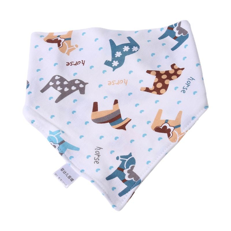 Set 5 Yếm Ăn Cotton Xinh Xắn Dành Cho Bé