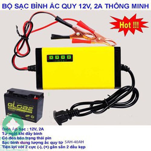 Cục sạc bình ắc qui 12V 2A