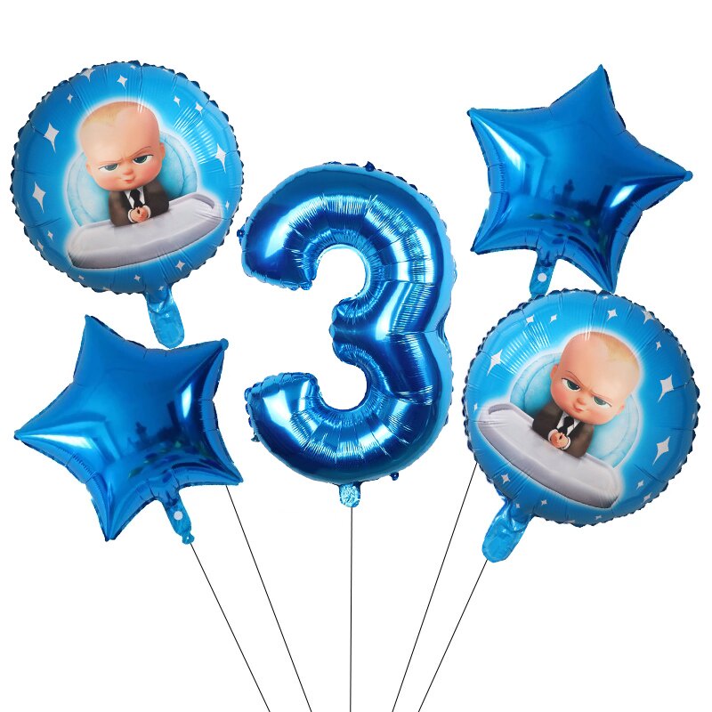 Gói 5 Bong Bóng Hình Số 30 Inch Trang Trí Tiệc Sinh Nhật Cho Bé