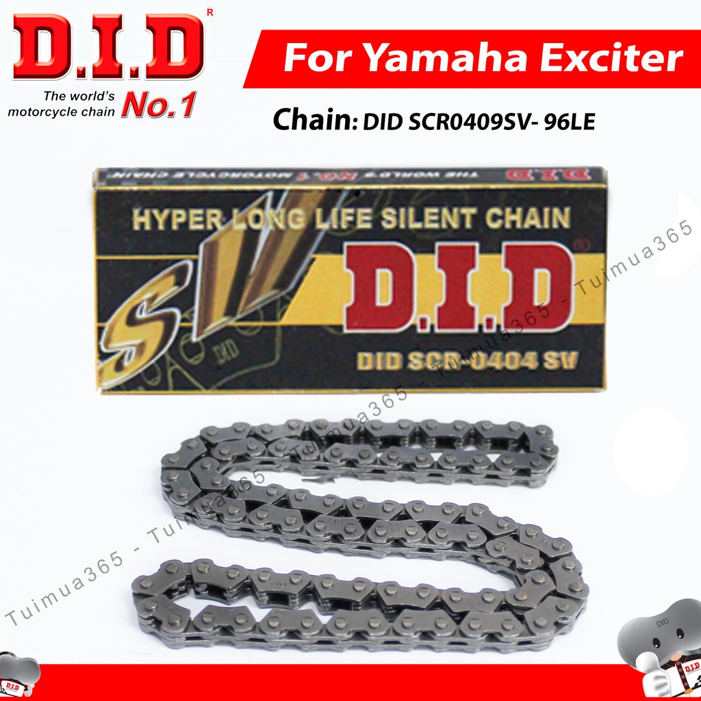 Sên Cam DID Yamaha Exciter 135, 150cc nhập khẩu Thái Lan ( 2x3x96LE )