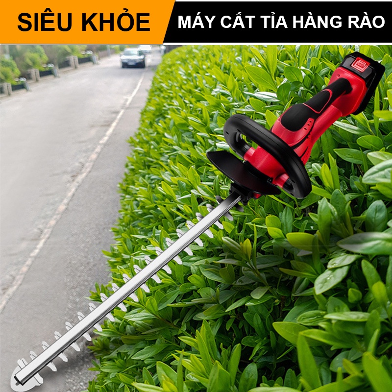 Máy cắt tỉa hàng rào cây cảnh dùng pin 18V - 21V (dùng chung pin Makita)