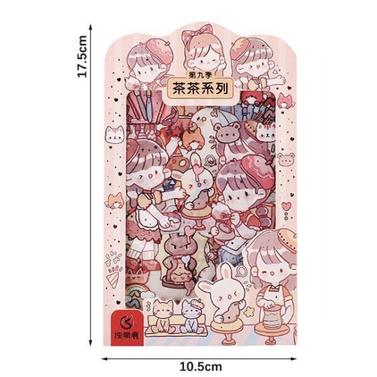 Bộ 4 Tờ Sticker Hành Trình Thời Gian - Nhãn Dán Trang Trí Sổ Tay