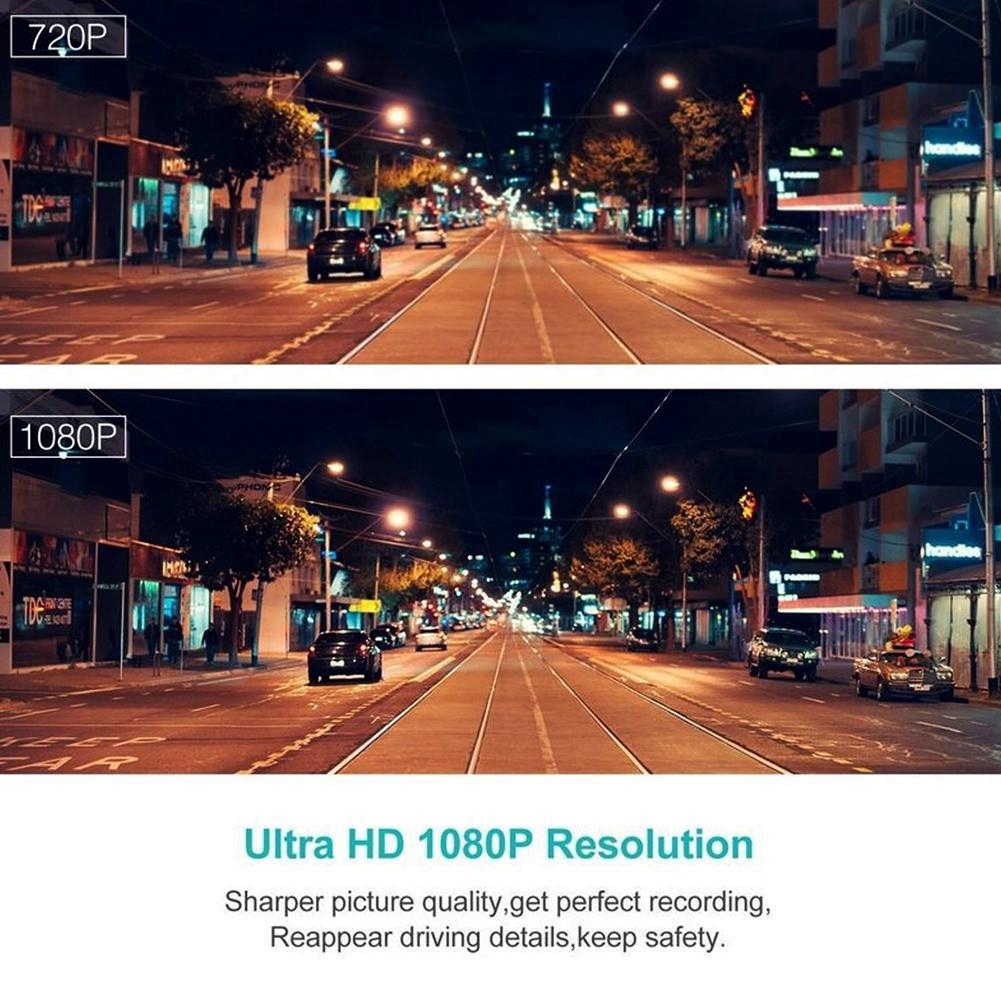 Máy quay hành trình hai ống kính màn hình FHD 1080P DVR 4" tầm nhìn đêm cho ô tô | BigBuy360 - bigbuy360.vn