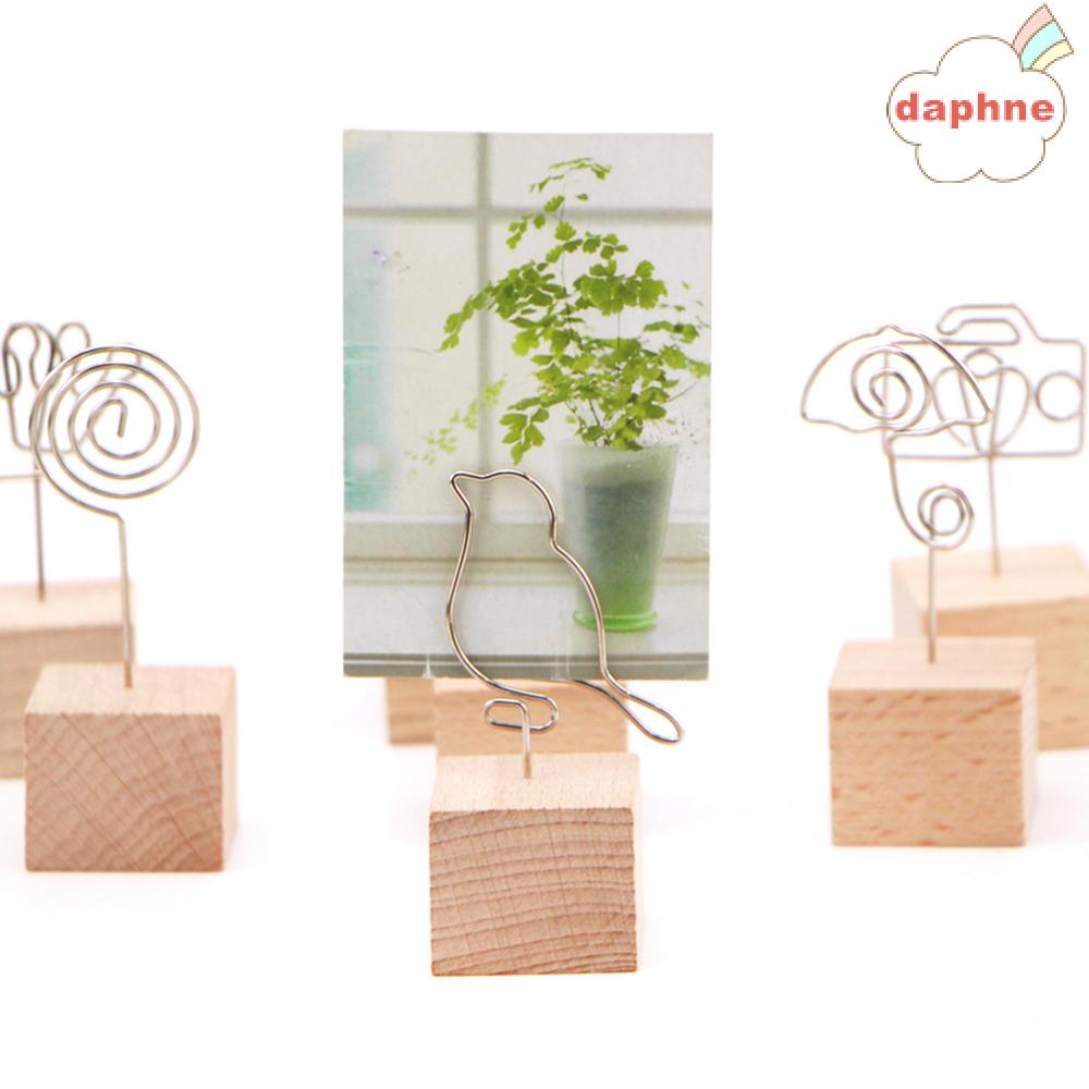 Daphne 1 Kẹp Gỗ Hình Vuông Để Bàn Trang Trí Tiệc Cưới Giá Đỡ