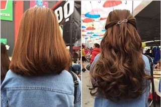 Tóc kẹp xoăn 50cm( tơ cao cấp)