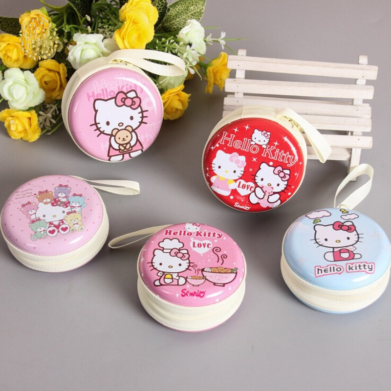 Kt Coin Purse Mini Cute Earphone Coin Storage Bag Key Data Cable Storage Box YKD