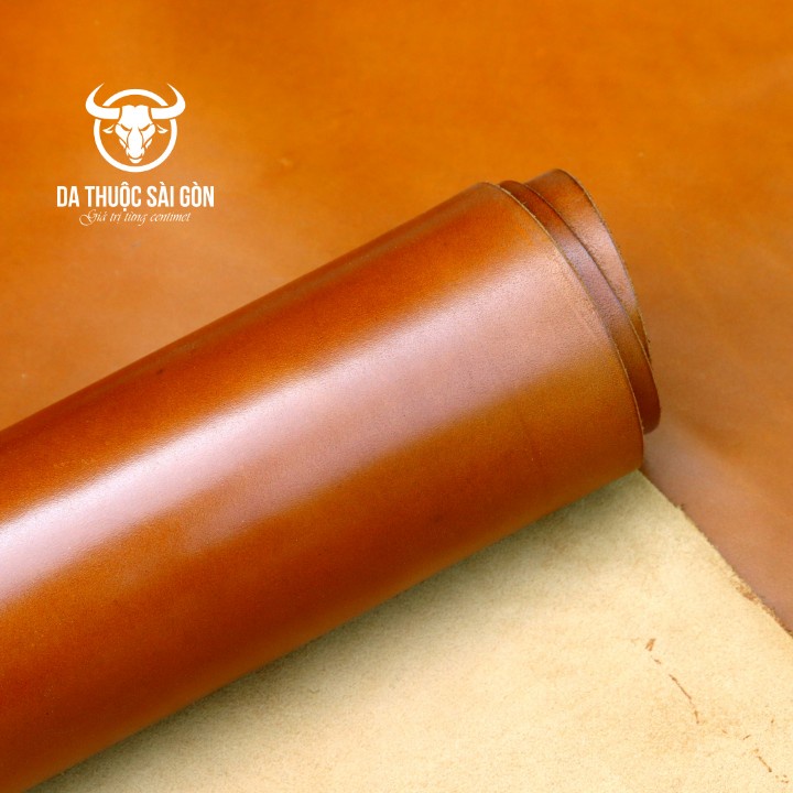 10 Pia da bò pullup cao cấp màu vàng bò - Da Thuộc Sài Gòn