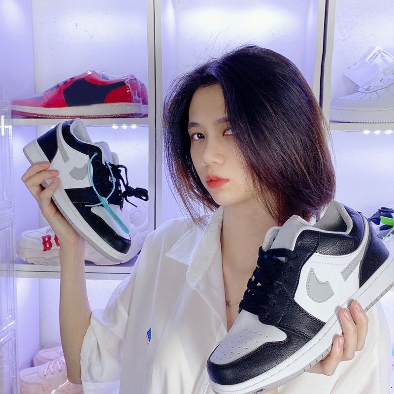 [HOT] Giày Jd 1 đen xám thấp cổ smoke cao cấp fullbox bill | BigBuy360 - bigbuy360.vn