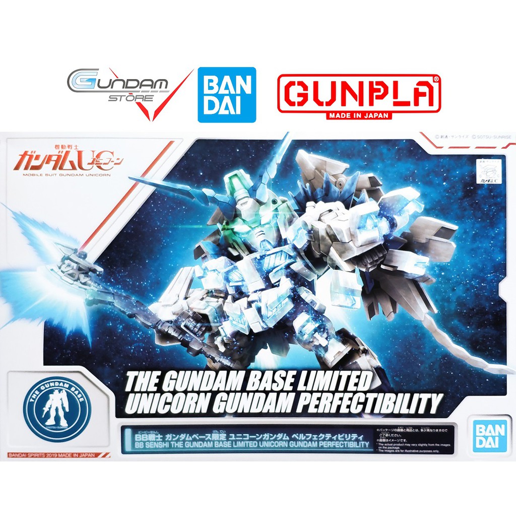 Bandai Mô Hình Gundam SD Unicorn Perfectibility The Gundam Base Limited Đồ Chơi Lắp Ráp Anime Nhật