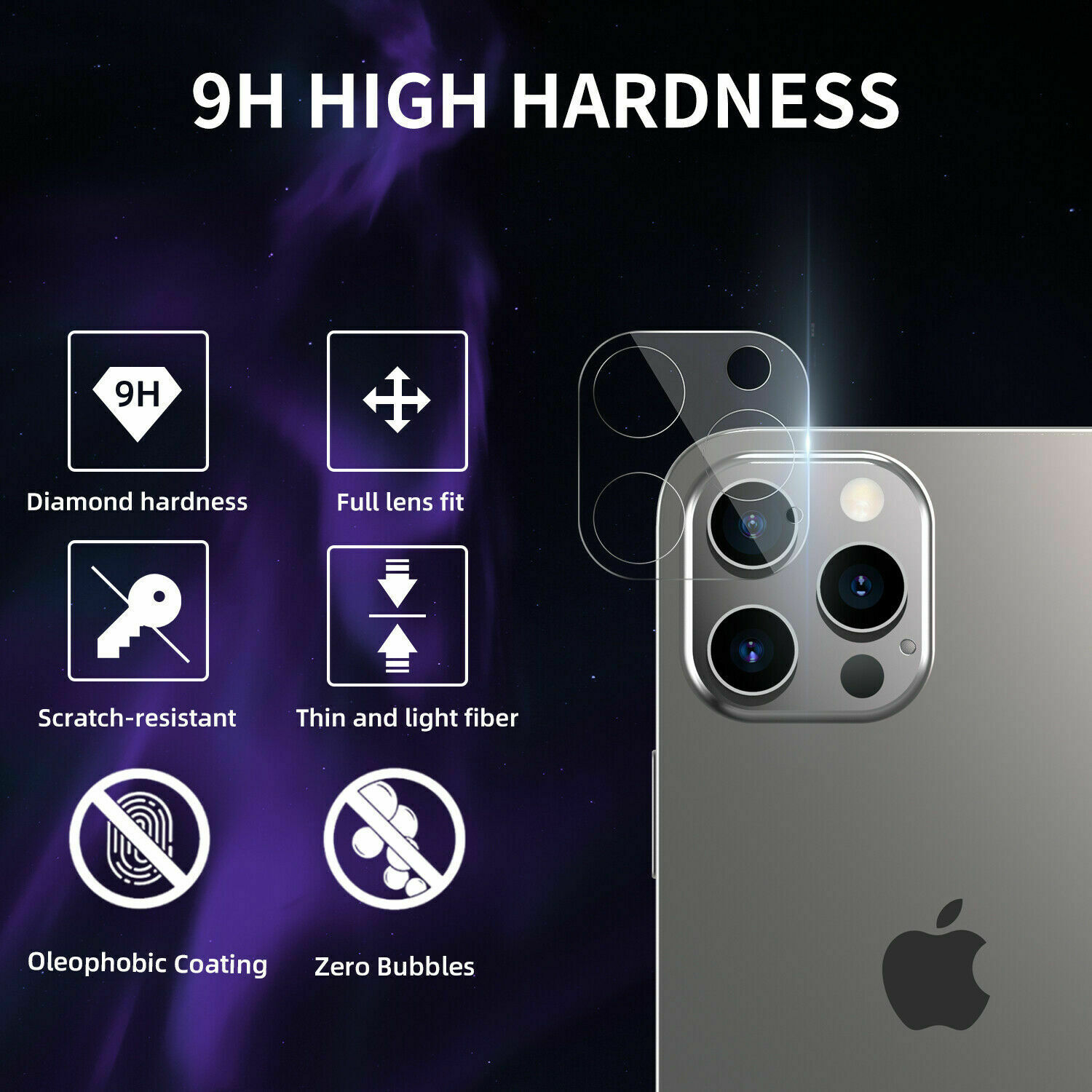 Set Kính Cường Lực Màn Hình + Mặt Sau Bảo Vệ Điện Thoại Cho iPhone 12 Mini Pro Max 5g