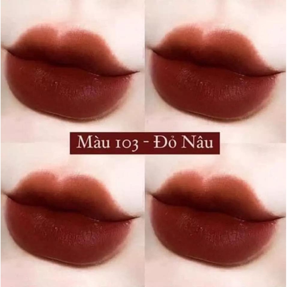 Son ink Pepipera 103 Taupe Chili Brick Đỏ nâu