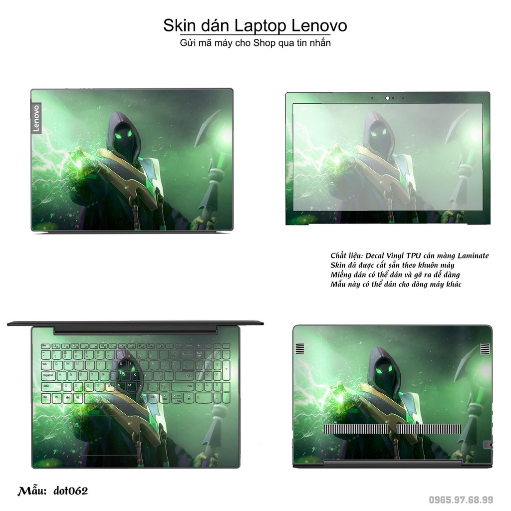 Skin dán Laptop Lenovo in hình Dota 2 nhiều mẫu 11 (inbox mã máy cho Shop)