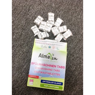 Viên rửa chén (rửa bát) hữu cơ 25 viên - Almawin