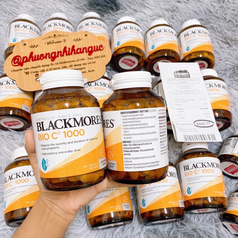 VIÊN UỐNG BỔ SUNG VITAMIN C BLACKMORES BIO C® 1000mg - FULL BILL MUA TẠI ÚC
