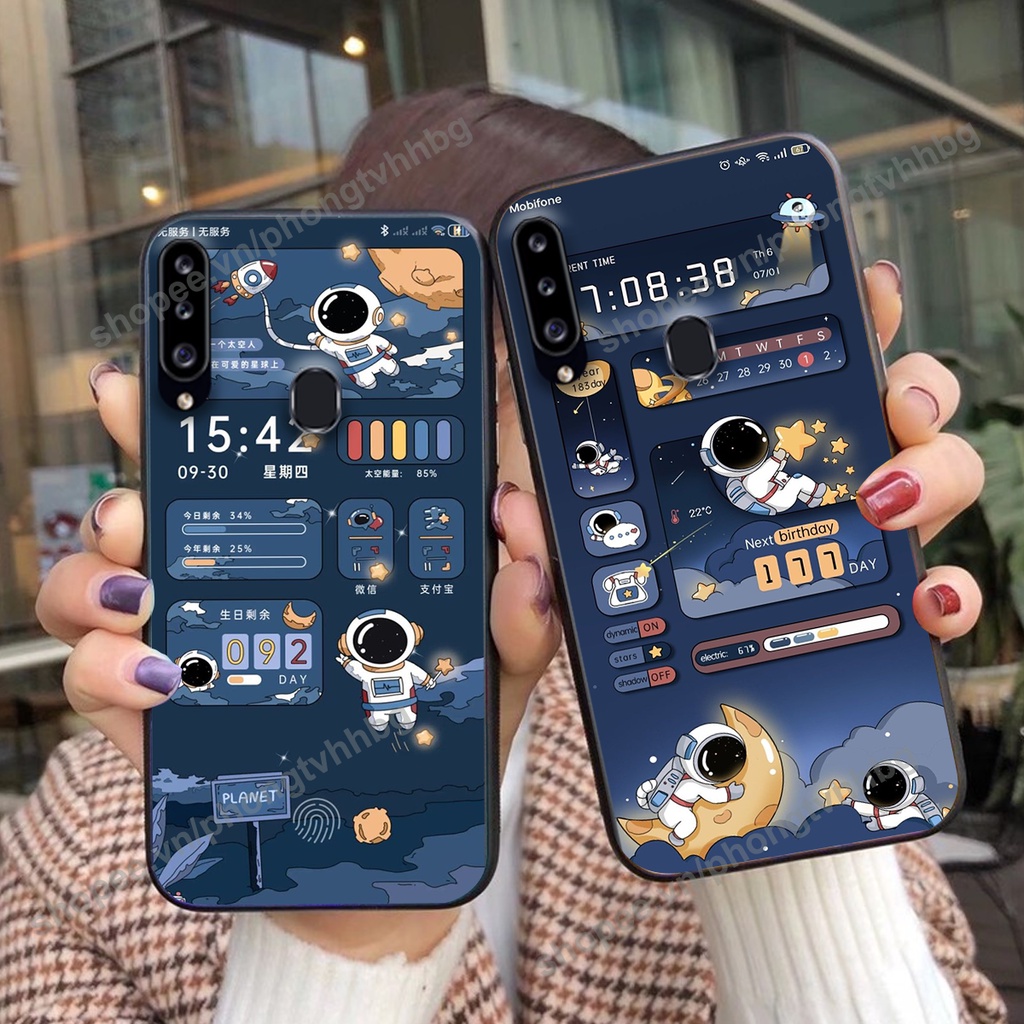 Ốp lưng Samsung A10s / A20s / A20 / A30 phi hành gia hoạt hình 3D cute giá rẻ