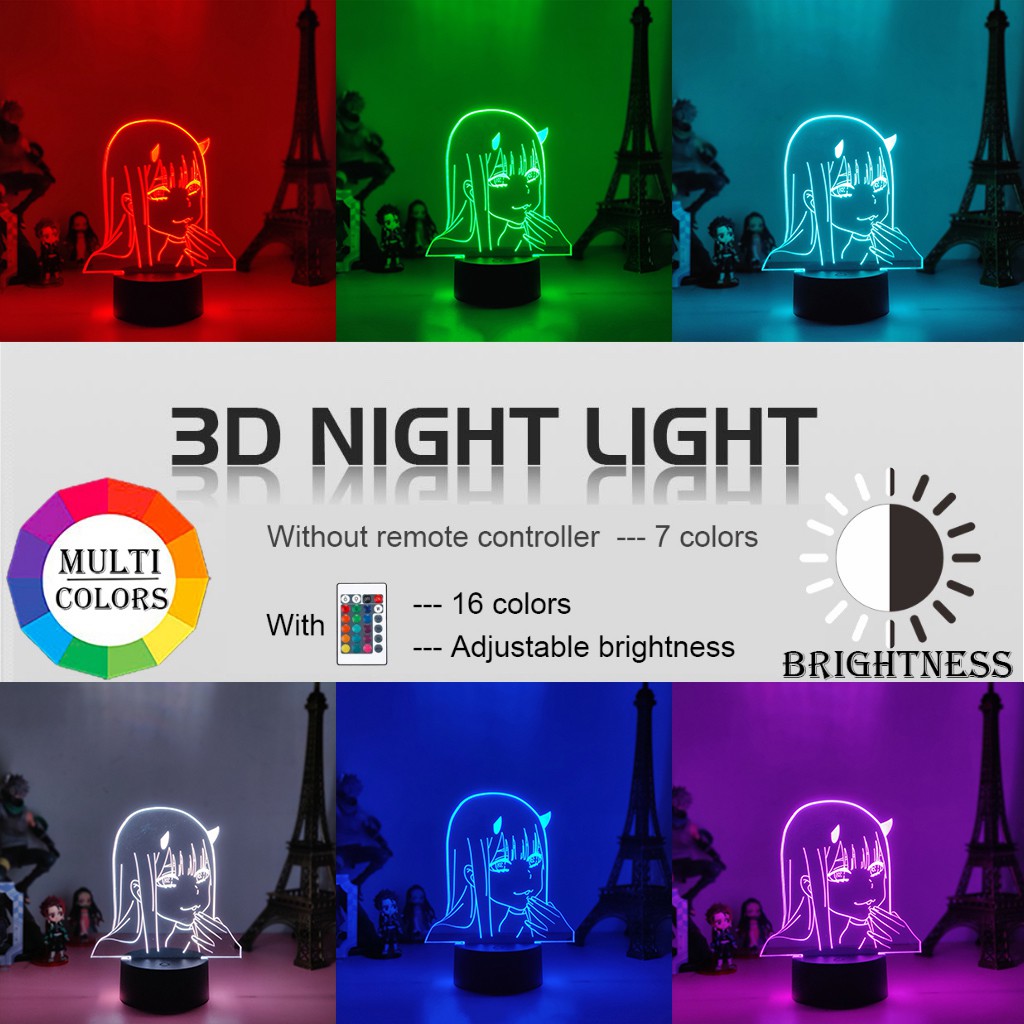 Đèn chiếu hình 3d anime dễ thương xinh xắn, Đèn Led Anime Nhân Vật Hoạt Hình 3d, manga, manhwa