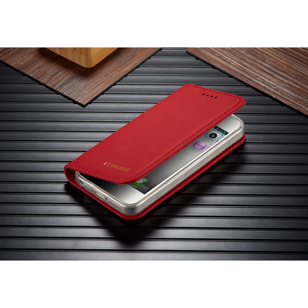 Bao da PU kiểu ví có nắp lật giá đỡ từ tính cho IPhone 5 5S SE