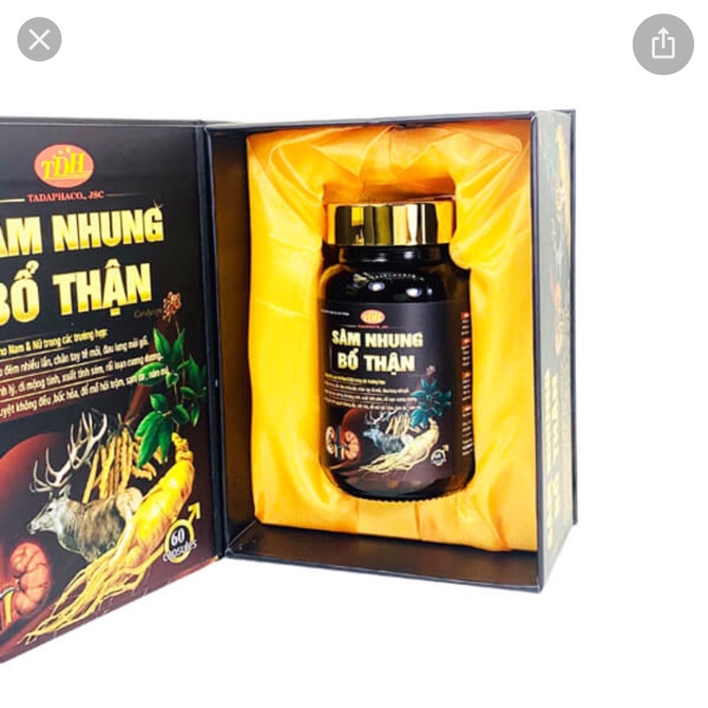 Viên uống Sâm Nhung Bổ Thận Hộp/60 viên- Dùng được cho cả nam và nữ