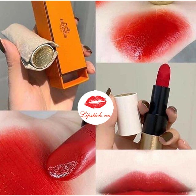 Son Hermès Rouge Matte và Satin Lipstick , Son lì son rouge hermes siêu xinh tặng kèm fullbox