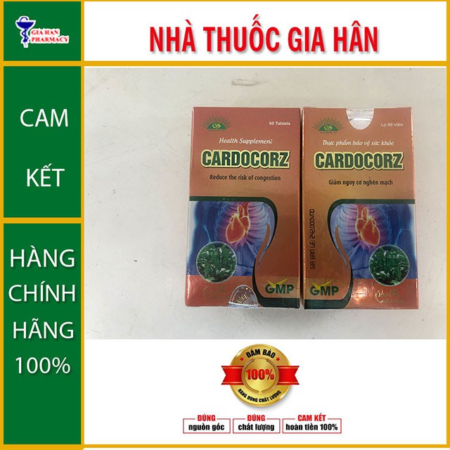 CARDOCORZ - Phòng và Hỗ Trợ bệnh đau thắt ngực do thiếu máu cơ tim