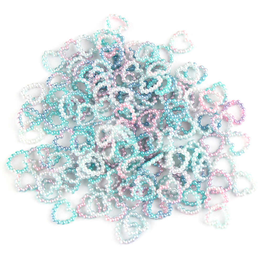 [Hàng mới về] Set 120 phụ kiện trái tim trang trí móng tay