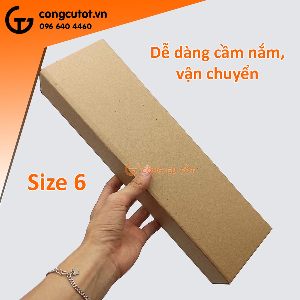 Combo 20 bìa carton đóng hàng loại đẹp kích thước 35 x 10 x 5 cm