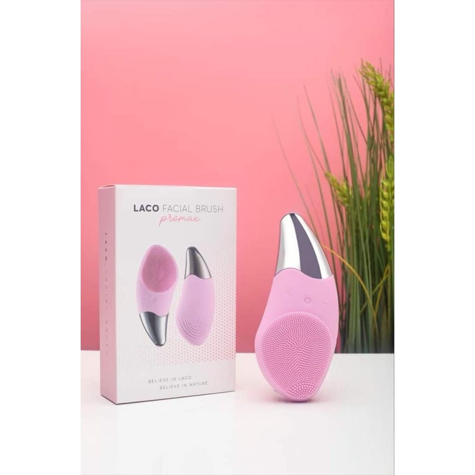 Máy Rửa Mặt LACO FACIAL  BRUSH cao cấp, máy rửa mặt massage nâng cơ êm dịu với bề mặt mềm mịn không gây khó chịu