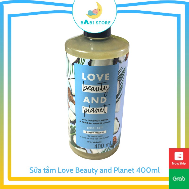 [Hàng Thái Lan] Sữa tắm dưỡng ẩm dịu nhẹ thanh mát Love Beauty And Planet Petal Soft 400ml - 1chai