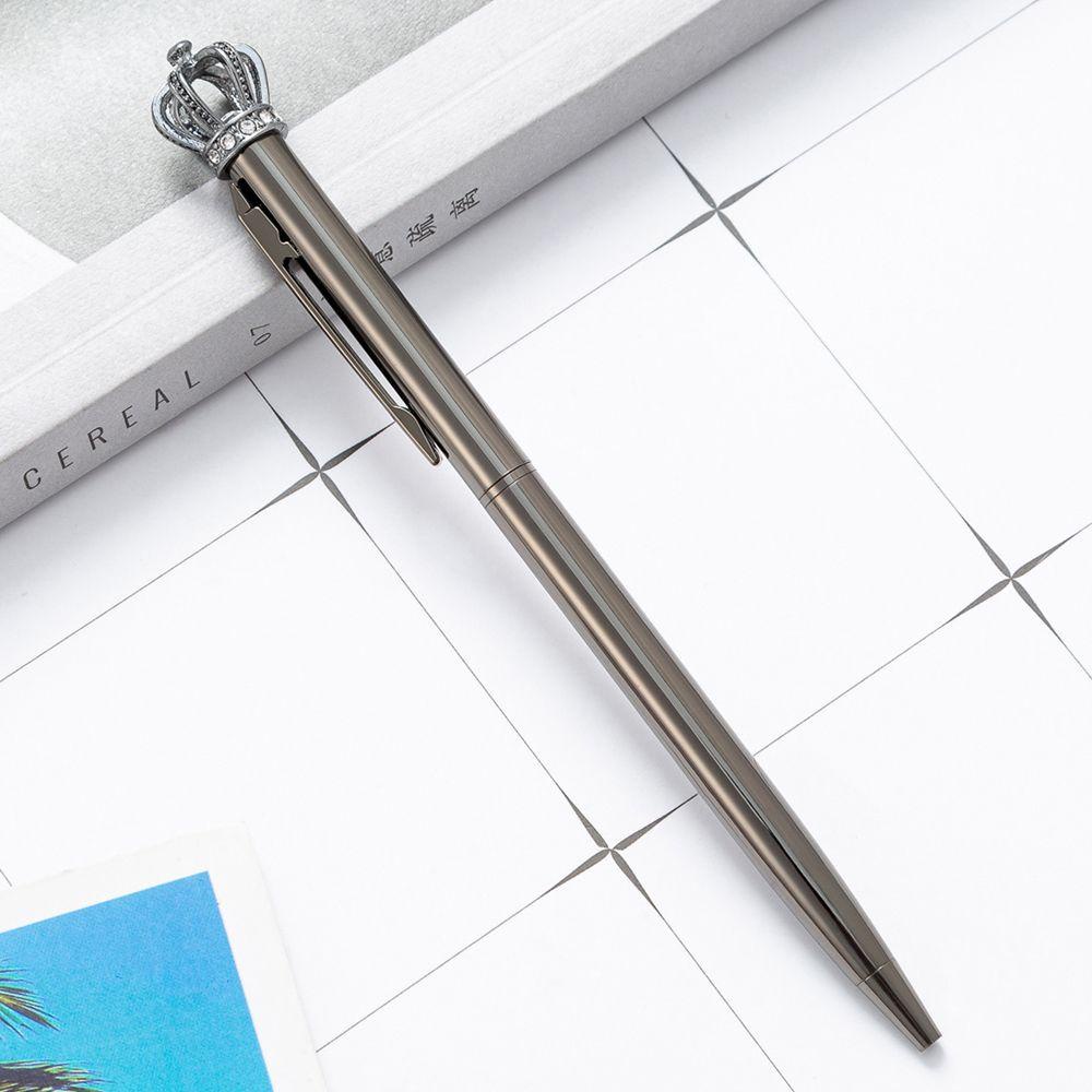 Bút Bi Ngòi 1.0mm Hình Vương Miện Lấp Lánh Thời Trang|Bút Bi Kim Loại Hình Vương Miện Xinh Xắn
