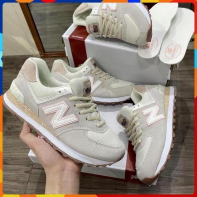 GIÀY NEW BALANCE 574 HỒNG XÁM FULL PHỤ KIỆN , GIẦY NB NEW CRT 300, NEW 574 XỊN ✂ !