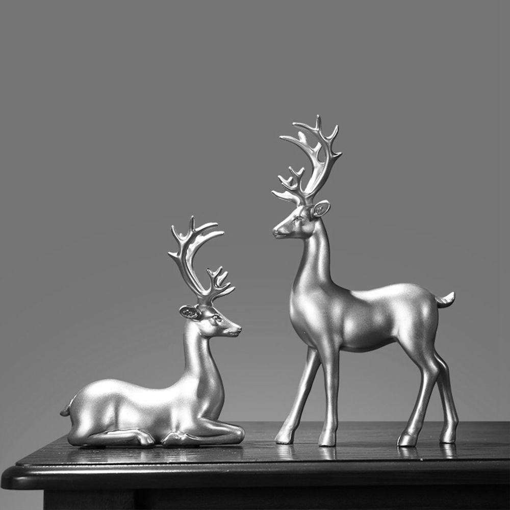 Mô Hình Hươu Xinh Xắn Dùng Trong Trang Trí|Động Vật Để Bàn Trang Trí Phòng Khách / Văn Phòng Phong Cách Bắc Âu