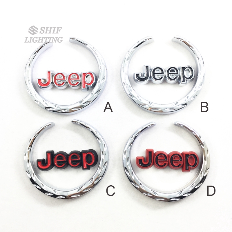 Miếng dán logo bằng kim loại độc đáo cho xe Jeep