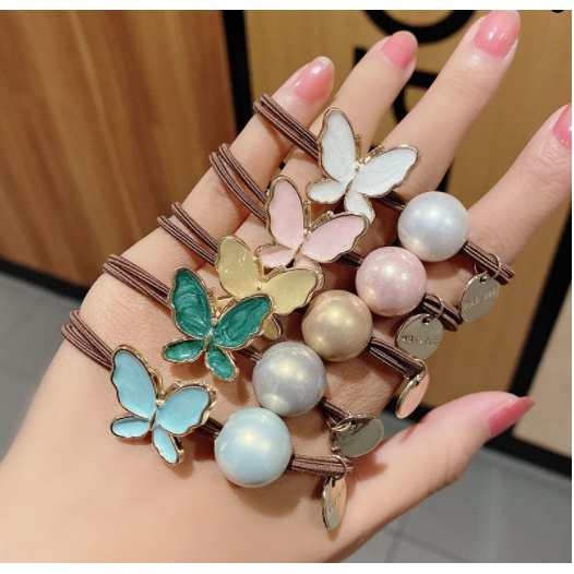 [XẢ HÀNG] Dây cột tóc nâu hình tim, động vật cute phong cách Hàn Quốc nhiều mẫu lựa chọn