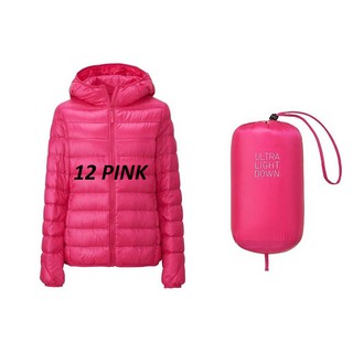 Áo phao lông vũ siêu nhẹ ko mũ Nữ UNIQLO Nhật 11 Pink (Sale)