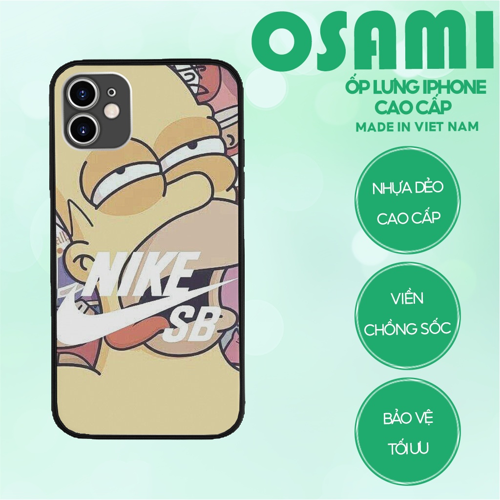 Ốp Iphone 12 NIKE Homer Simpson SB xinh xắn cho Iphone 6 7 8 Plus 11 12 13 mini Pro Max X Xr BRD20211174
