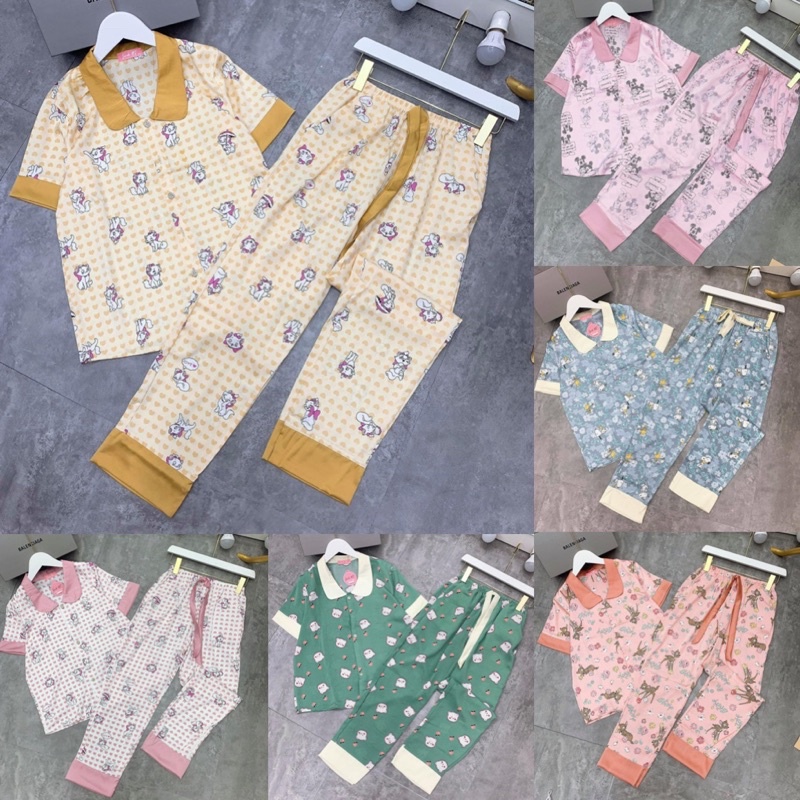 BỘ LỤA SATIN CỔ SEN SIÊU XINH