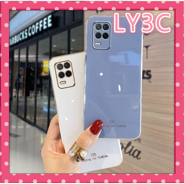 Ốp Điện Thoại Silicone Mềm Mạ Điện LY3C Cho Realme 8 Pro / 8 5g / 7 5g / 5 / 5i / 5S / C3 / 6i / 5 Pro / C11 / C15