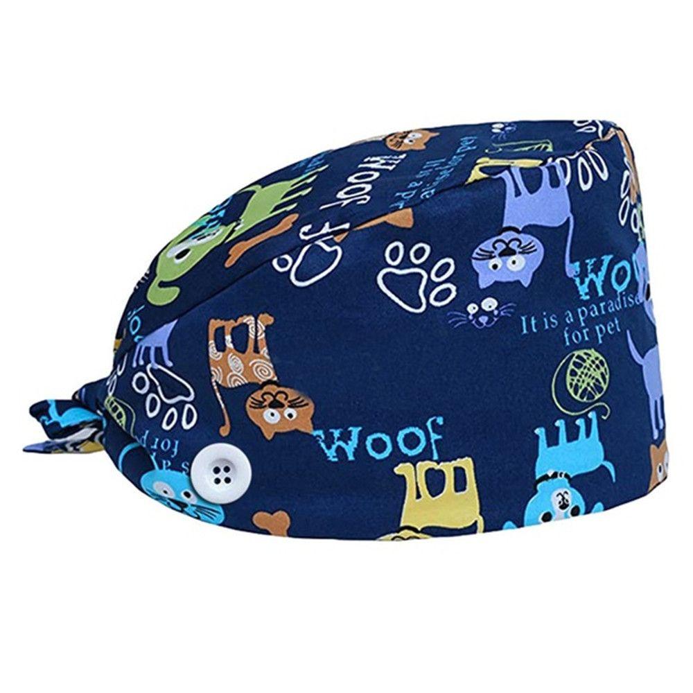 WONDER Mũ Bác Sĩ Co Giãn Bảo Vệ Tai Chống Chảy Xệ Có Nút Bấm