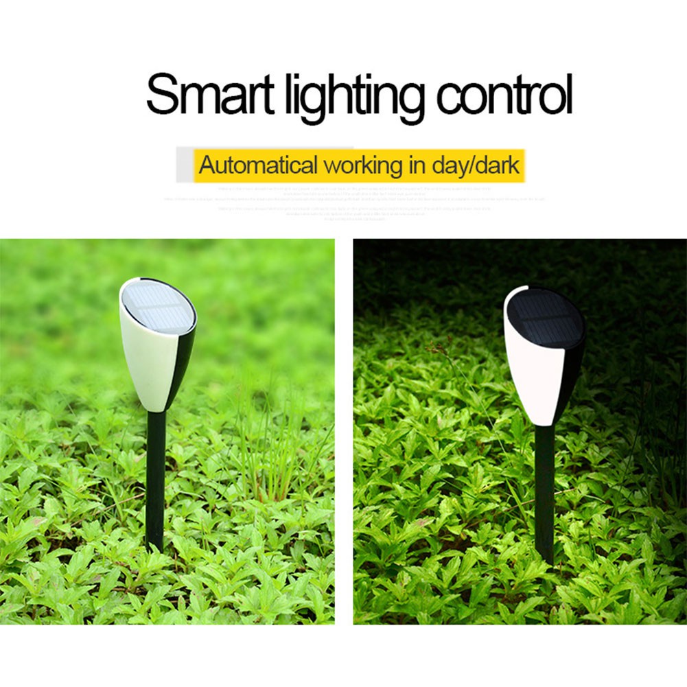 LED Solar Power Two Colors Garden Music Lamp Outdoor Waterproof Light