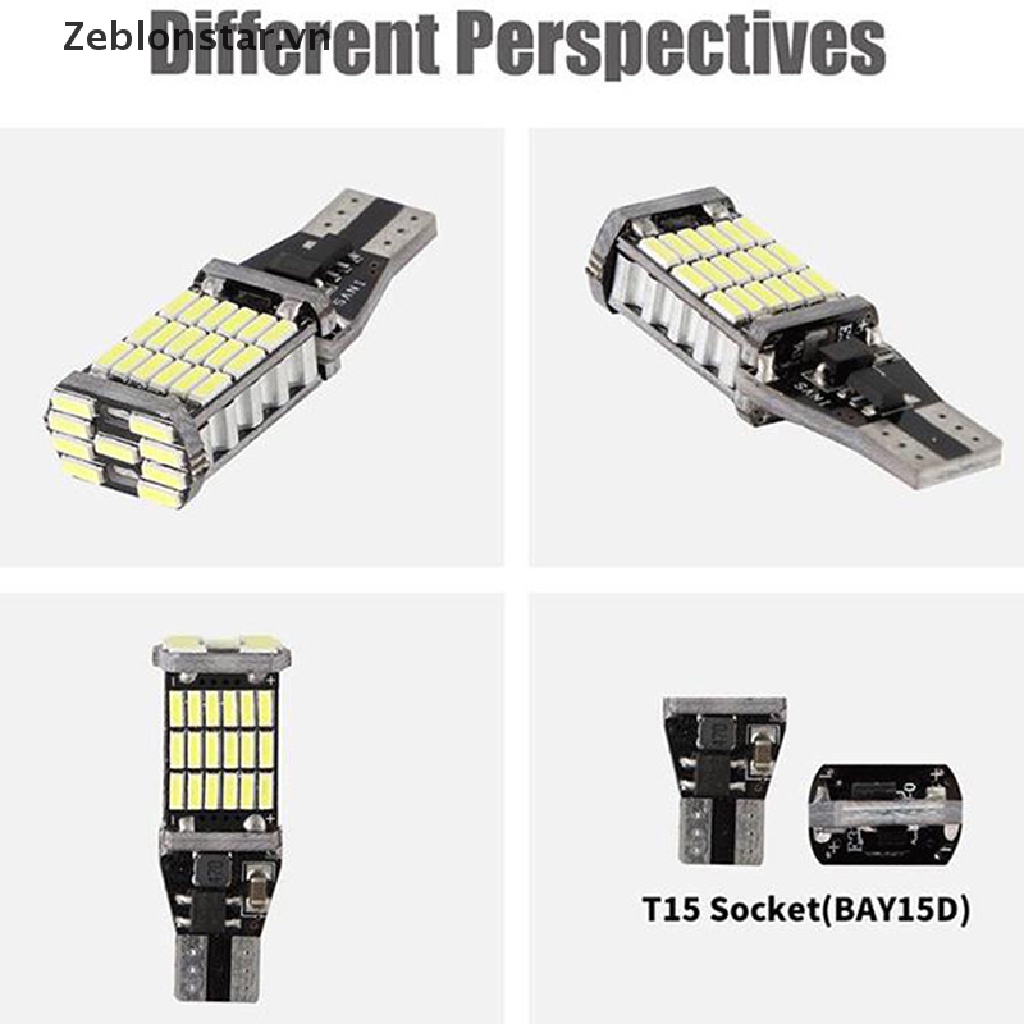 2 Đèn LED W16 T16 T15 921 W16W Chuyên Dụng Cho Xe Hơi