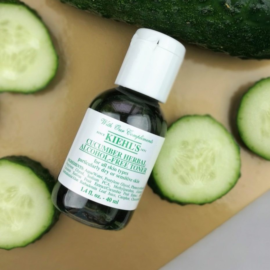 Nước Hoa Hồng Dưa Leo Cho Da Nhạy Cảm Kiehls - Kiehl's Cucumber Herbal Alcohol Free Toner 40ml